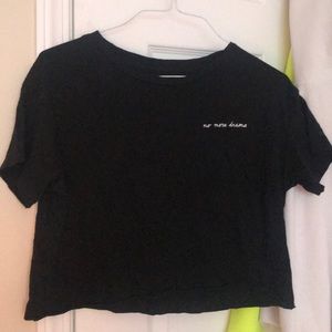 Black tee “no more drama” PINK girlfriend Tee